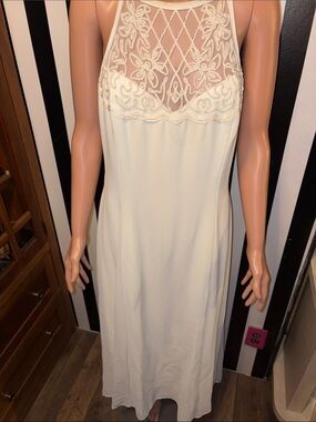 Scott McClintock Millenium 2000  Sleeveless Maxi Wedding Gown Embroidered Dress